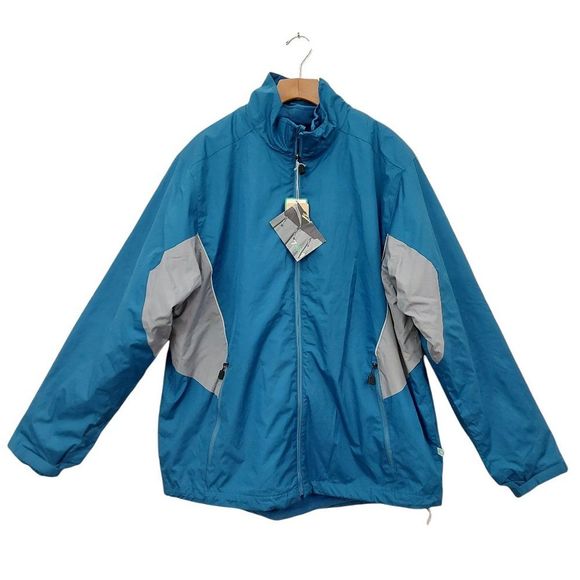 North End Mens Winter 3-In-1 Jacket Large Blue Insulated Water Resistant - Picture 1 of 12